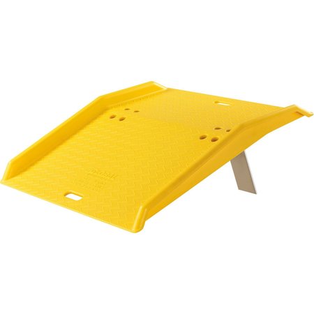 GLOBAL INDUSTRIAL Portable Plastic Dock Plate For Hand Trucks, 36Lx35Wx5H, 750 Lb. Capacity 989057